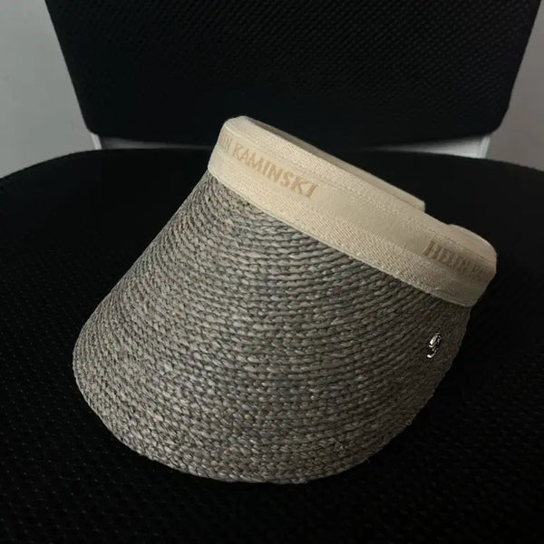[BUNJANG] Helen Kaminski Raffia Sun Visor Melange Grey / 헬렌카민스키 라피아 썬바이저(멜라지그레이