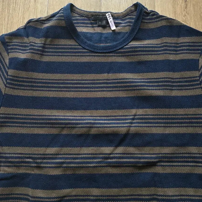 [BUNJANG] Jill Stuart New York Navy Brown Pattern Short Sleeve T-Shirt M / 질스튜어트 뉴욕 반팔티 새제품 팝니다