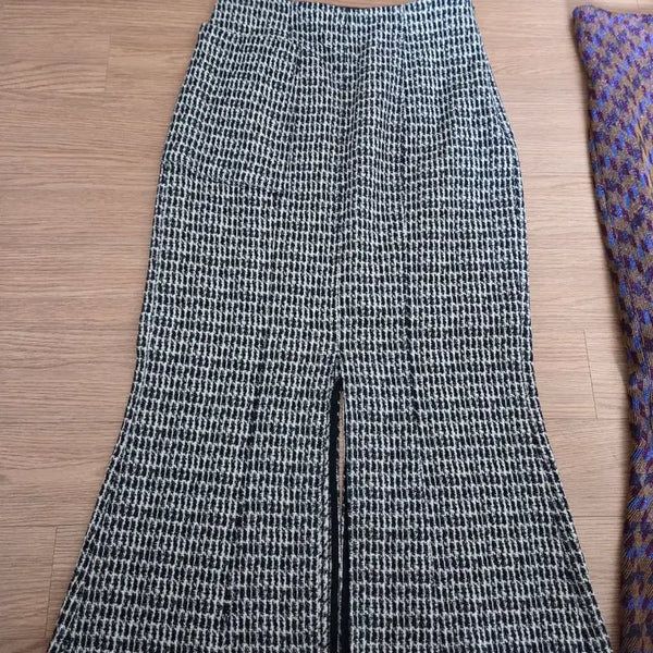 [BUNJANG] TIME (Hansem) Tweed Glitter Skirt / 한섬 타임(TIME) 스커트
