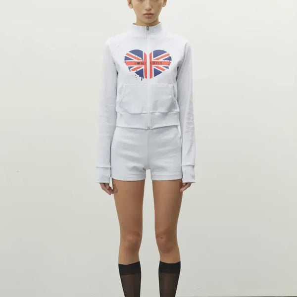 [BUNJANG] Michiko London Melting White Mélange Top & Bottom Set / 미치코런던 멜팅 화이트멜란지 상하의 set