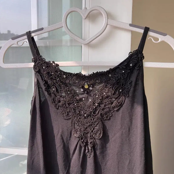 [BUNJANG] axes femme Black Lace Slip Dress / [빈티지] axes femme 엑시즈팜 블랙 레이스 슬립 -옷장정리