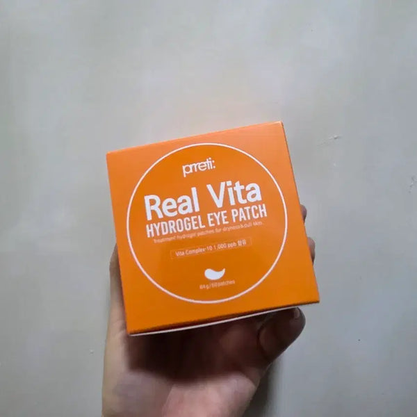 [BUNJANG] Real Vita Hydrogel Under-Eye & Smile Line Patches (60 Count) / 리얼비타 하이드로겔 눈밑주름 팔자주름 아이패치 미간패치 60매, 1개