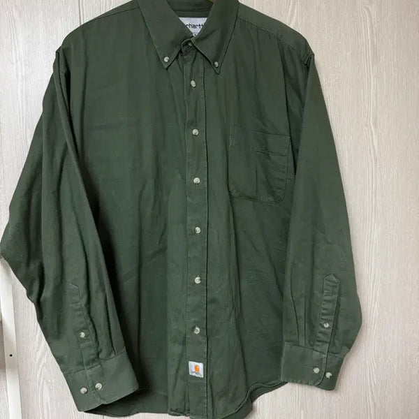 [BUNJANG] Carhartt Custom Loose Fit Work Shirt Deep Green / 칼하트 워크 셔츠 오버핏 (커스텀)