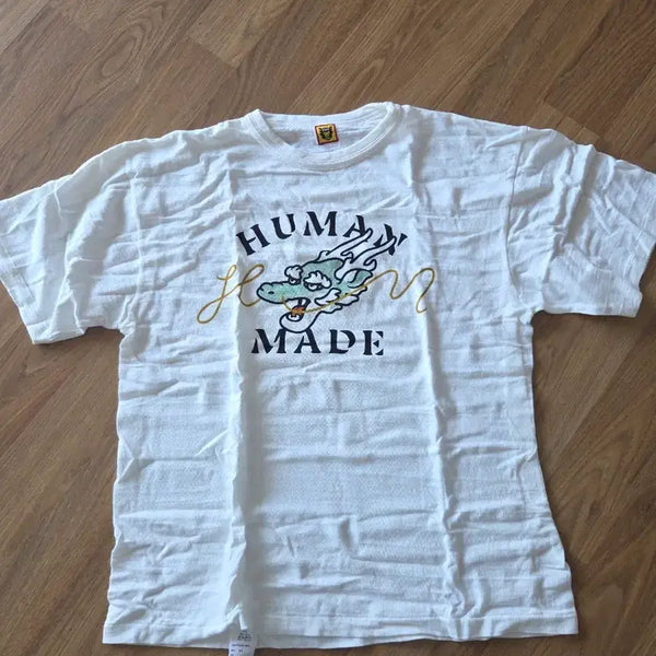 [BUNJANG] Human Made Dragon Short Sleeve T-Shirt White 2XL / 휴먼메이드 드래곤 반팔티 화이트 2XL