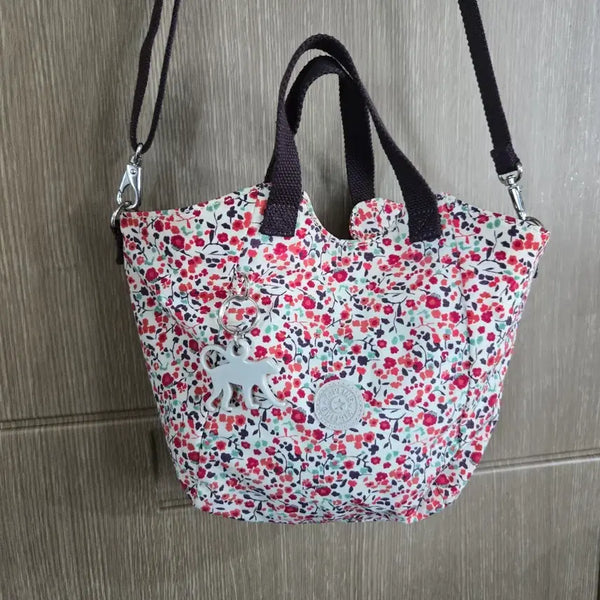 [BUNJANG] Kipling Floral Tote Bag Shoulder Bag / 키플링 꽃무늬 토트백 숄더백