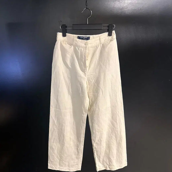 [BUNJANG] Polo Ralph Lauren Four-Button Ivory Denim Pants / 폴로랄프로렌 포버튼 아이보리 데님팬츠