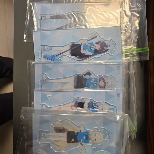 [BUNJANG] Blue Archive GS25 1st Collaboration Acrylic Stand (Set of 5) / 블루 아카이브 gs25 1차 콜라보 아크릴 스탠드 5종 판매합니다