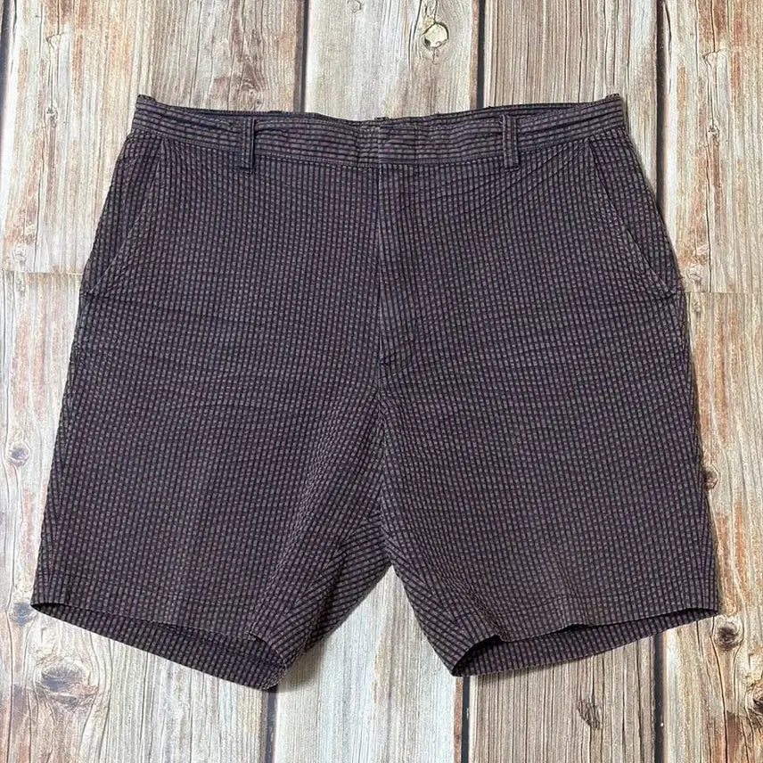 [BUNJANG] Anatomica Trim Fit Seersucker Shorts Brown Size 34 / ANATOMICA 아나토미카 트림핏 시어서커 쇼츠 브라운 색상 34사이즈