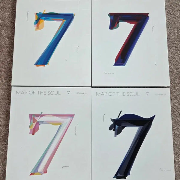 [BUNJANG] BTS MAP OF THE SOUL : 7 Album Bundle Set (Versions 1-4) / BTS 방탄소년단 맵옵솔 7 앨범 4종 세트 일괄 (1,2,3,4 버전)