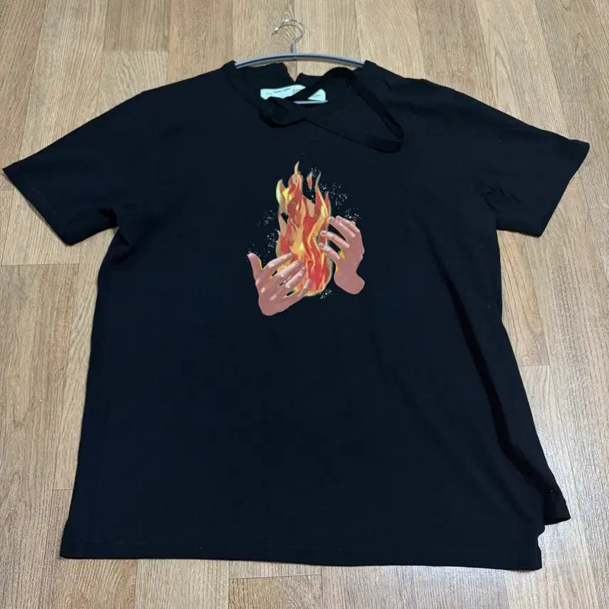 [BUNJANG] Off-White Fire Hands Short Sleeve T-Shirt XXL / [XXL]오프화이트 파이어핸드 반팔티