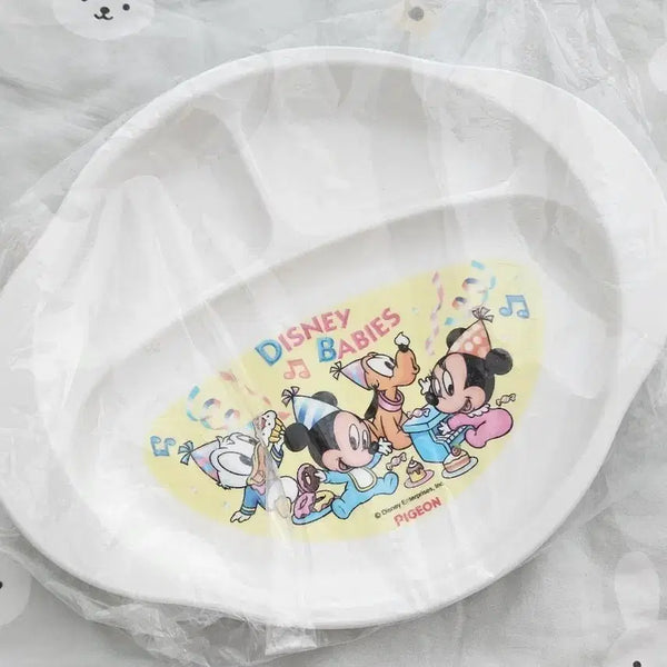 [BUNJANG] Disney Vintage Baby Mickey & Minnie Mouse Plate / 디즈니 빈티지 베이비 미키 미니마우스 식판 플레이트 새제품