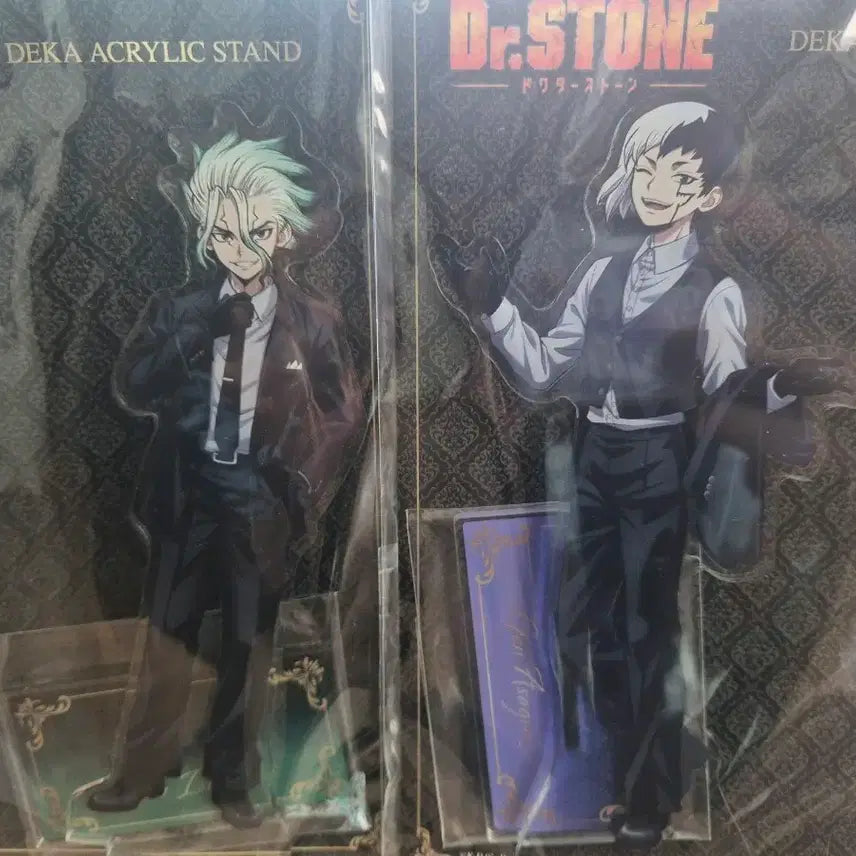 [BUNJANG] Dr. STONE Ishigami Senku Asagiri Gen Acrylic Stand / 닥터스톤 이시가미센쿠 아사기리겐 아크릴 스탠드