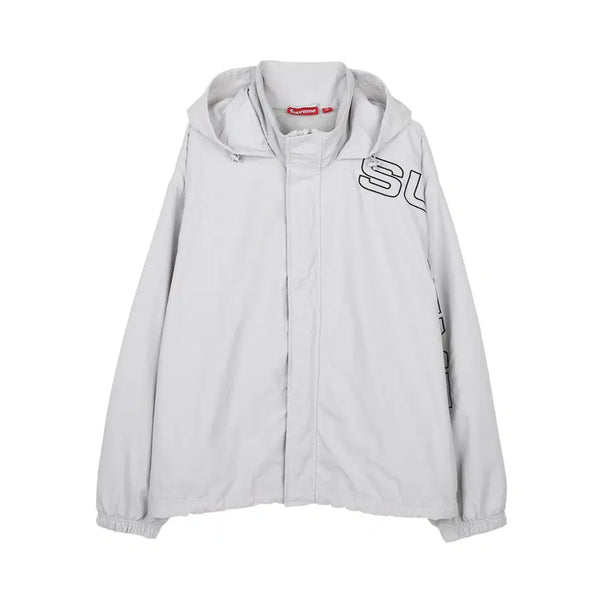 [BUNJANG] Supreme Spellout Embroidered Track Jacket Grey L (24FW) / [L] 슈프림 스펠아웃 자수 트랙 자켓 그레이 - 24FW