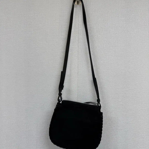 [BUNJANG] AllSaints Suede Crossbody Bag / 올세인츠 스웨이드 크로스백