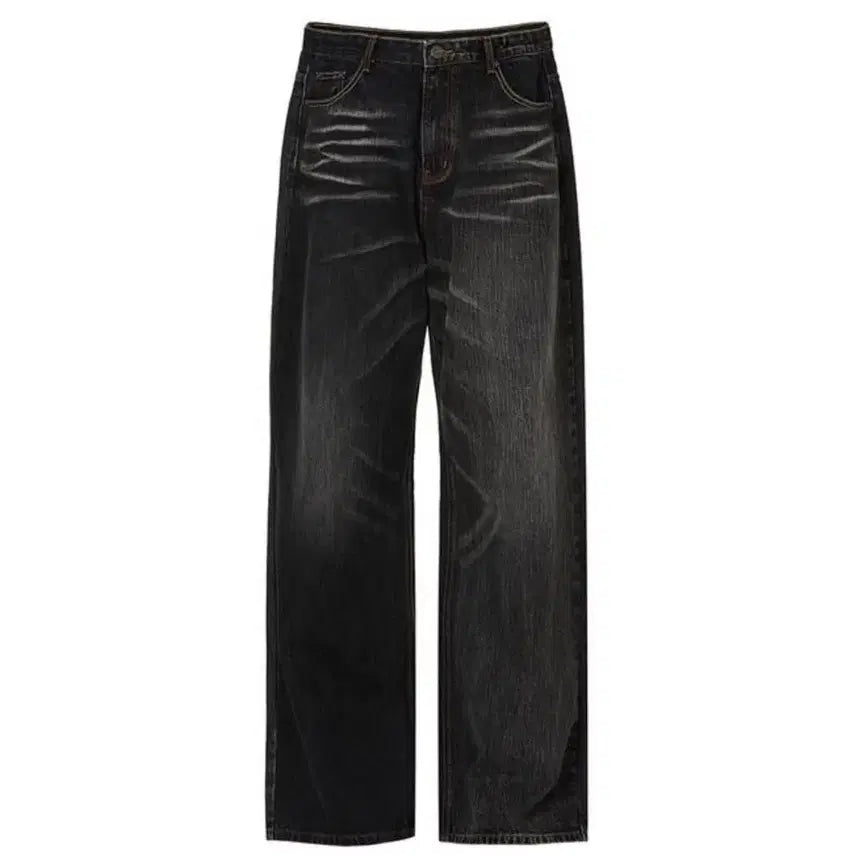 [BUNJANG] DINTWO Two Face Wide Denim Pants Black XL / [XL] 디앤써 투페이스 와이드 데님 팬츠 블랙