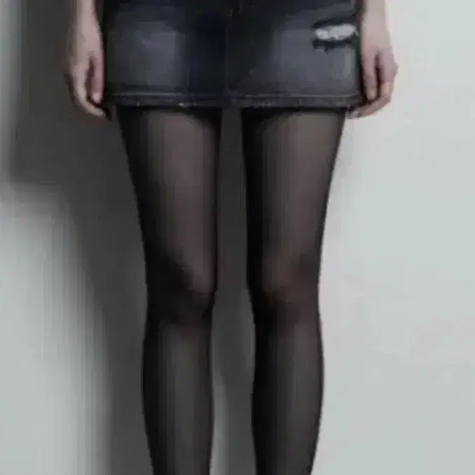 [BUNJANG] Synergy Damage Washing Denim Mini Skirt Black L / 시너진 데미지 워싱 데님 미니 스커트 블랙 L 새상품 판매