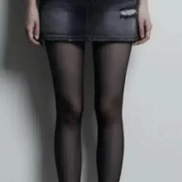 [BUNJANG] Synergy Damage Washing Denim Mini Skirt Black L / 시너진 데미지 워싱 데님 미니 스커트 블랙 L 새상품 판매