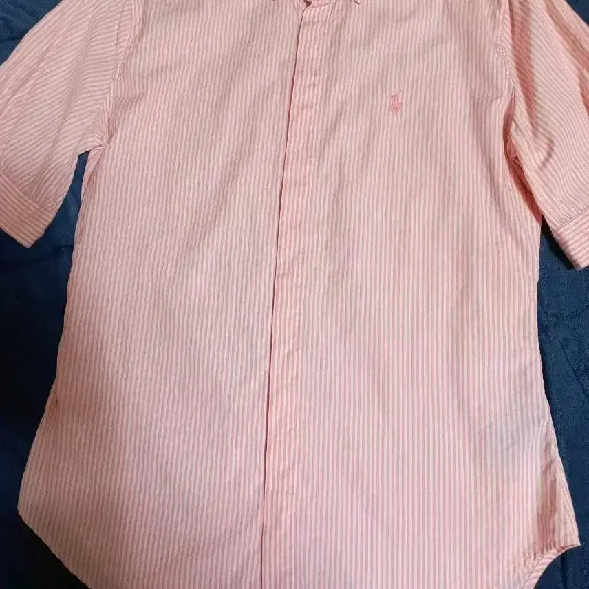[BUNJANG] Polo Ralph Lauren Pink Stripe Shirt Size 6 / 폴로 랄프로렌 셔츠 핑크 스트라이프(6사이즈)
