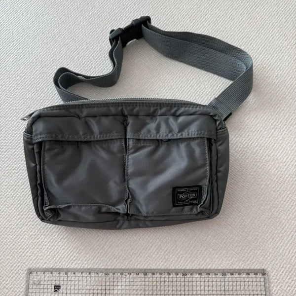 [BUNJANG] Porter Tanker Waist Bag (Hip Sack) Metal Grey S / 포터 탱커 웨이스트백(힙색) 메탈 그레이 S