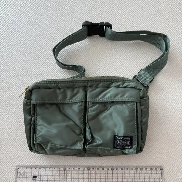 [BUNJANG] Porter Tanker Waist Bag Olive S / 포터 탱커 웨이스트백(힙색) 올리브 S