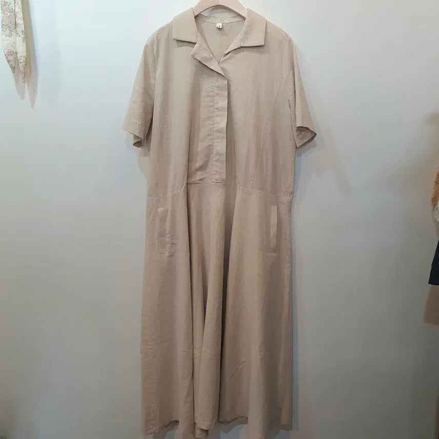 [BUNJANG] High Quality Natural Linen Long Dress / 이번주할인*고퀄 내추럴 지퍼 린넨 롱 원피스 made in korea
