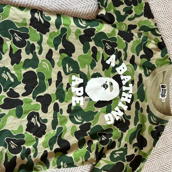 [BUNJANG] BAPE Camo Long Sleeve T-Shirt (L) / 카모 베이프 롱슬리브 (L)
