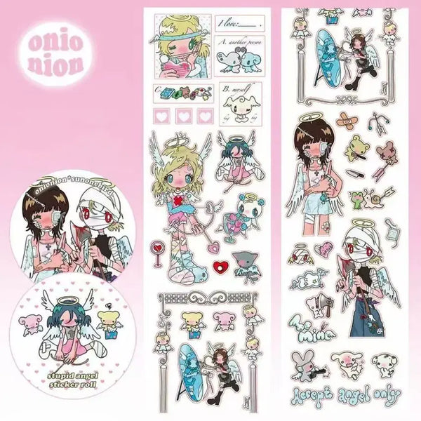 [BUNJANG] Oliwa Stupid Angel Onionion Kiss Cut Sticker / 선원버드 키스컷띵 Stupid Angel Onionion
