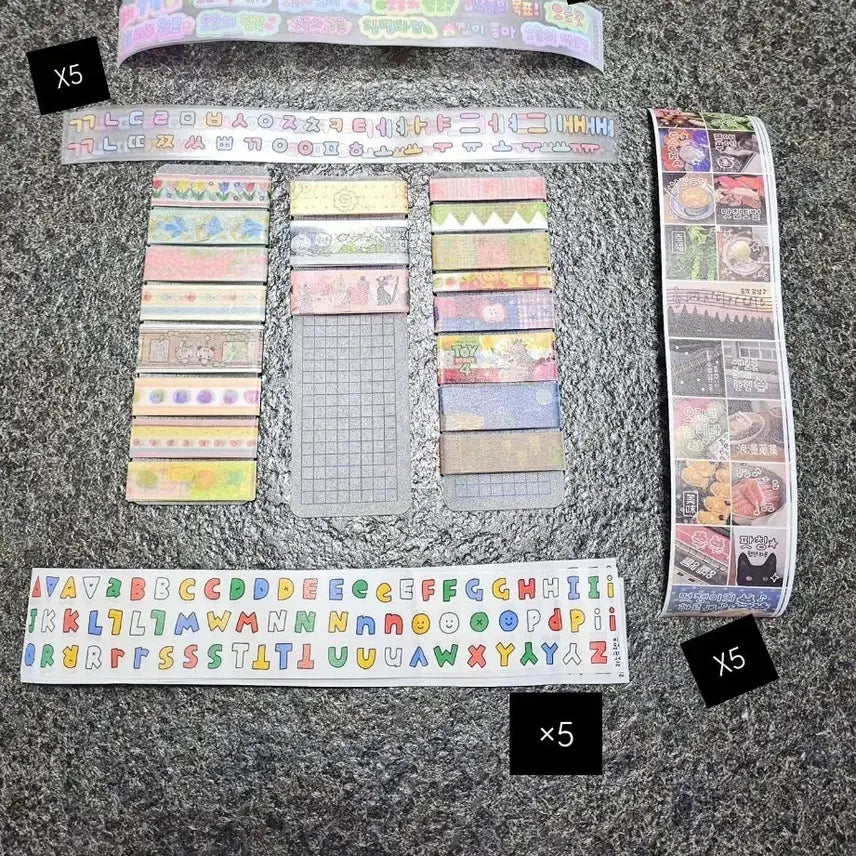 [BUNJANG] Kiss Cut Masking Tape Set / 마스킹테이프 키스컷  소분합니다