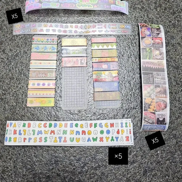 [BUNJANG] Kiss Cut Masking Tape Set / 마스킹테이프 키스컷  소분합니다