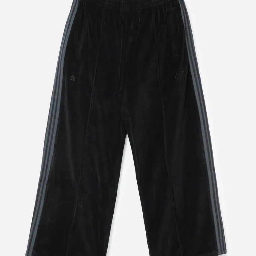 [BUNJANG] Polilu Velour 4-Line Track Pants Black + Charcoal / [3] 폴리테루 벨루어 트랙팬츠 4라인 블랙+차콜