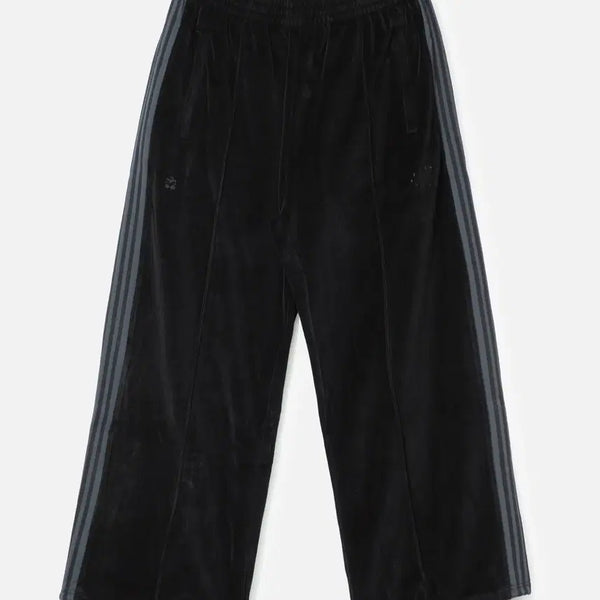 [BUNJANG] Polilu Velour 4-Line Track Pants Black + Charcoal / [3] 폴리테루 벨루어 트랙팬츠 4라인 블랙+차콜