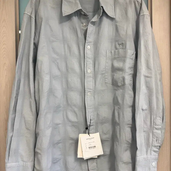 [BUNJANG] Wooyoungmi Wrinkled Shirt Blue Size 44 / 25ss 우영미 크링클 셔츠 블루 44사이즈 새제품