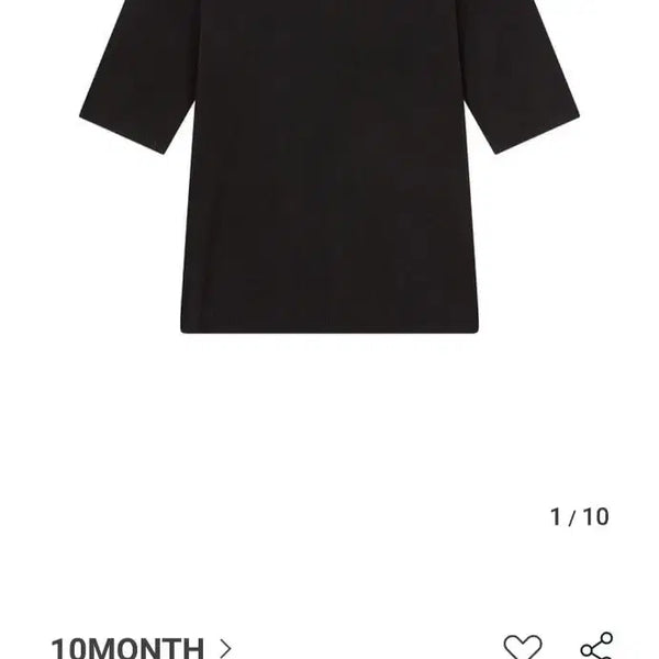 [BUNJANG] 10 MONTH Round Neck 5-Point Knit Pullover S / (새상품) 텐먼스 10 MONTH 라운드넥 5부 니트