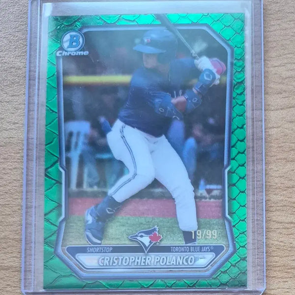 [BUNJANG] 2026 Topps Christopher Polanco Toronto Blue Jays 99-Limited Green Reptilian Card / 2026 탑스 바우만 토론토 크리스토퍼 폴랑코 99한정 그린 랩틸리언카드