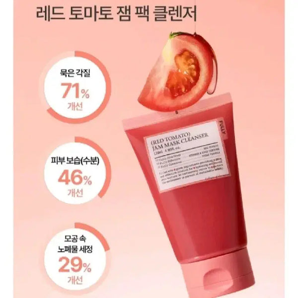 [BUNJANG] FOOLY Red Tomato Jam Pack Cleanser with Noni Ampoule Mask Pack / 풀리 레드 토마토 잼팩 클렌저