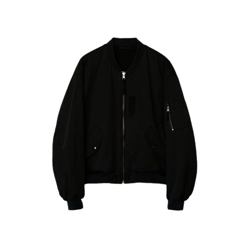 [BUNJANG] Politeru Used Reversible MA-1 Jacket Green + Dark Mud / [4] 폴리테루 유즈드 리버시블 마원 그린 + 다크 머드