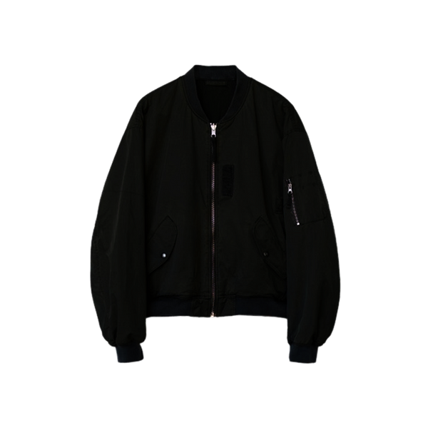 [BUNJANG] Politeru Used Reversible MA-1 Jacket Green + Dark Mud / [4] 폴리테루 유즈드 리버시블 마원 그린 + 다크 머드