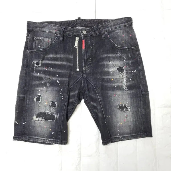 [BUNJANG] Dsquared2 Black Denim Shorts Size 34 / 디스퀘어드2 블랙 데님 반바지 34사이즈