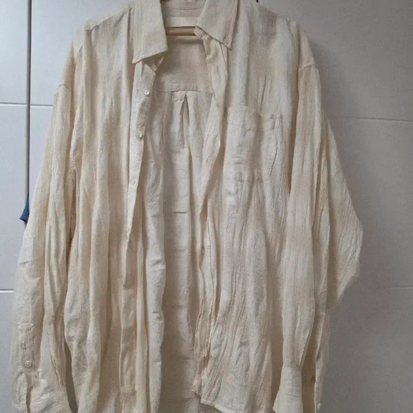 [BUNJANG] Our Legacy Borrowed BD Shirt Natural Spectral Check Size 48 / 아워레가시 보로우드 BD 셔츠 내츄럴 스펙트럴 체크 48