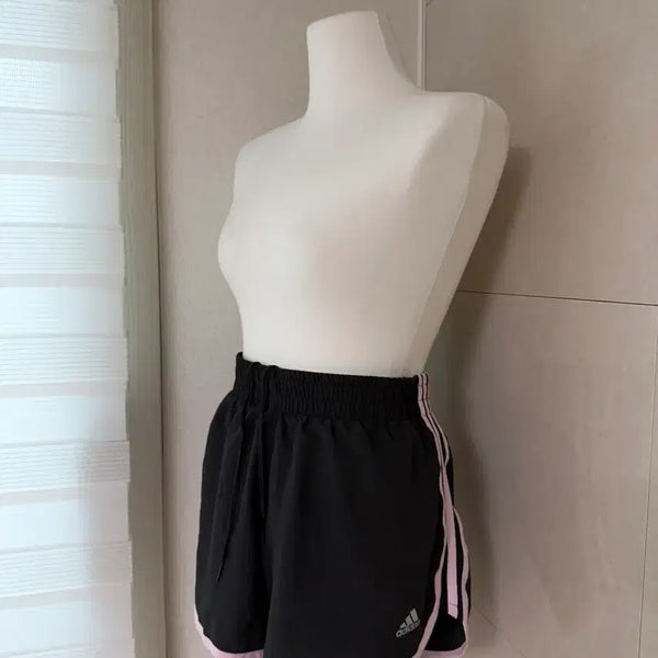 [BUNJANG] Adidas Training Shorts Black Pink L / 아디다스 트레이닝 반바지 블랙 핑크 L