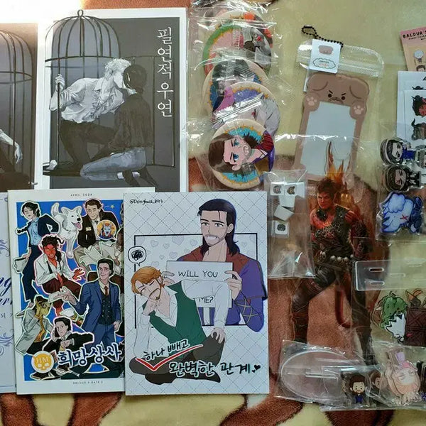 [BUNJANG] Baldur's Gate 3 Fan-Made Art Book & Merchandise / 발더스 게이트 3 비공식 회지 굿즈
