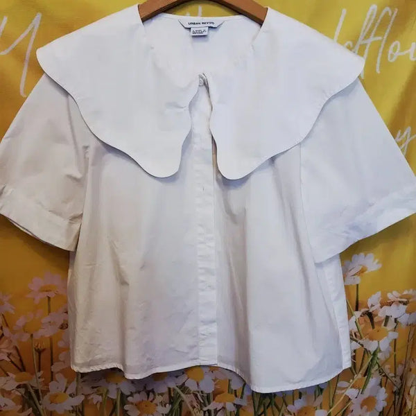 [BUNJANG] Urban Revivo White Blouse M / 어반레비보 셔츠 블라우스 화이트M