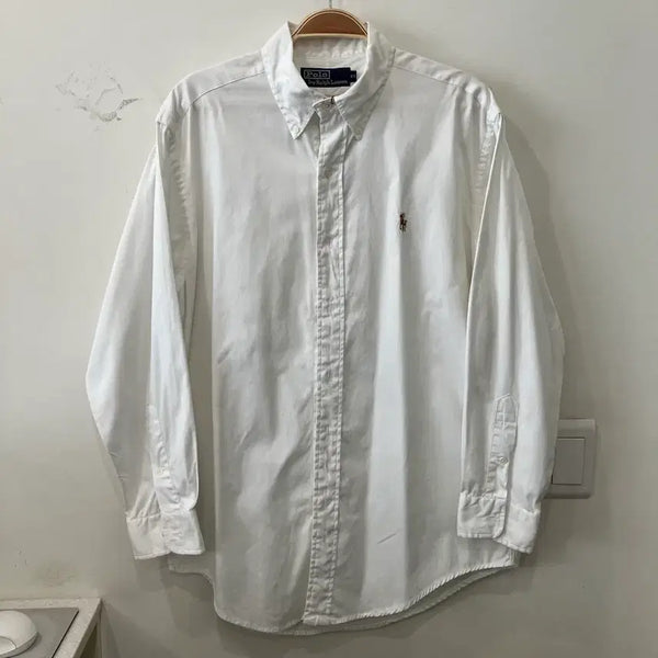 [BUNJANG] Polo Ralph Lauren White Shirt 90s / 7 폴로 화이트 셔츠 90s 신한