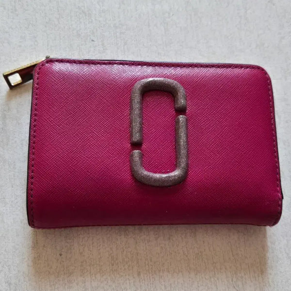 [BUNJANG] Marc Jacobs Snapshot Compact Wallet Pink Medium Size / 마크제이콥스 스냅샷 컴팩트 월렛 핑크 중지갑