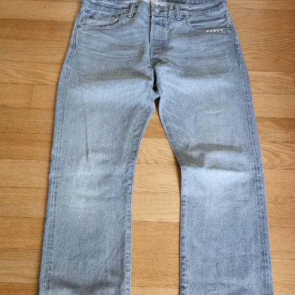 [BUNJANG] Double RL Grey Selvedge Straight Fit Jeans / Double RL Gray 셀비지 스트레이트 데님