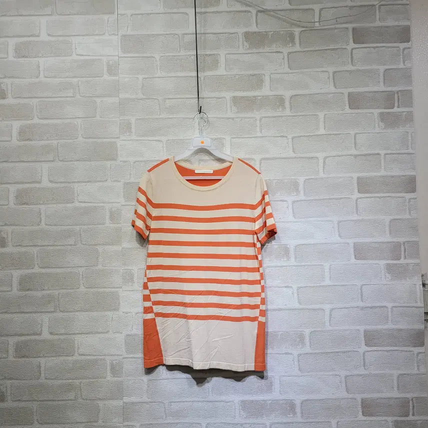 [BUNJANG] Striped T-Shirt Size 55 / ㅈ141 단가라 티셔츠 55