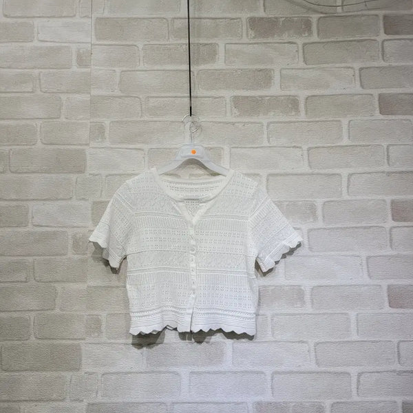 [BUNJANG] Punching Short-Sleeve T-Shirt Size 55 / ㅈ133 펀칭 반팔 55