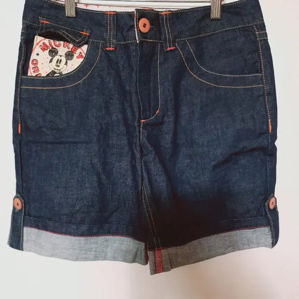 [BUNJANG] Mickey Mouse Denim Shorts / 미키마우스 데님 반바지