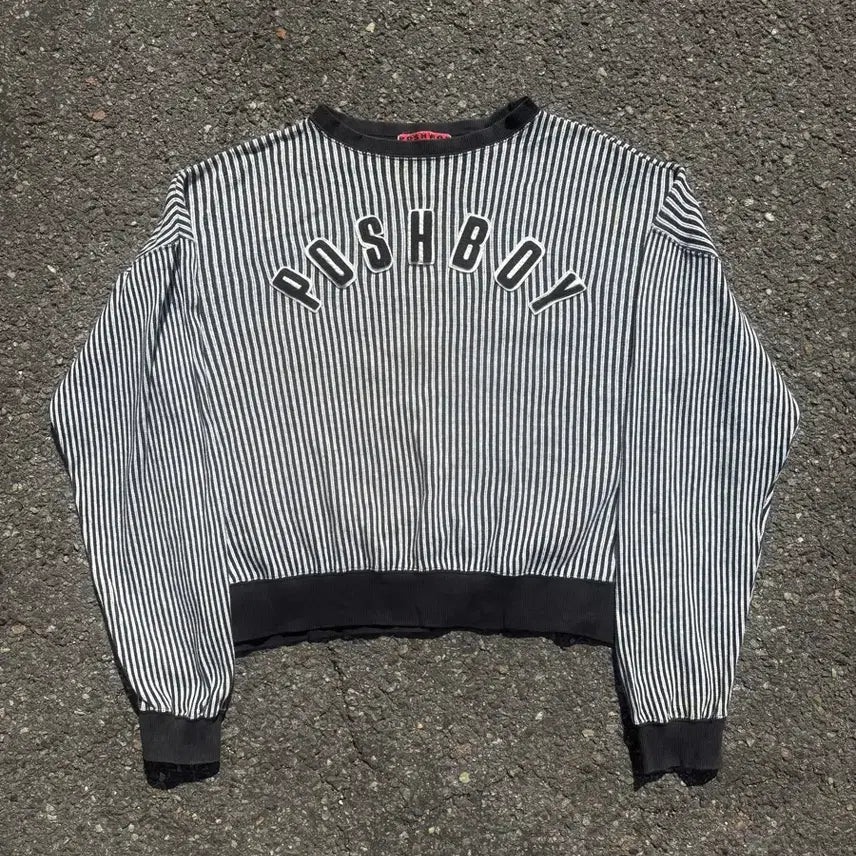 [BUNJANG] POSH BOY 90s Striped Sweatshirt / 90s POSH BOY 스프라이프 맨투맨