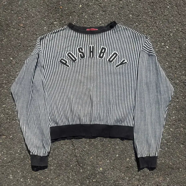 [BUNJANG] POSH BOY 90s Striped Sweatshirt / 90s POSH BOY 스프라이프 맨투맨
